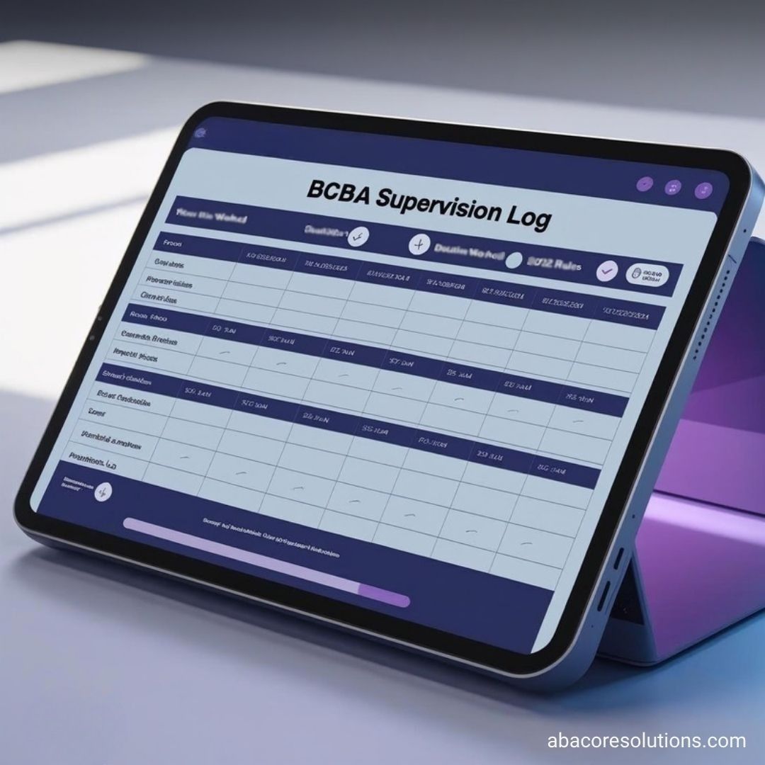 BCBA Supervision Log (2025 rules)